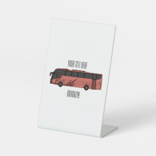 Signe De Table Illustration du bus