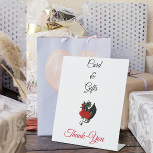 Signe De Table Imaginaire de Roses rouges Dragon Noir