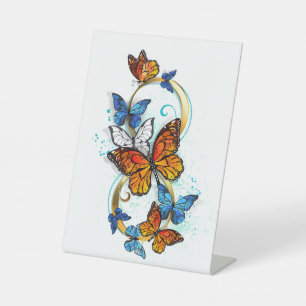 Signe De Table Infinité de papillons monarques