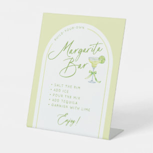 Signe De Table Instructions pour un bar à margaritas pour une fêt