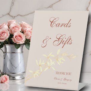 Signe De Table Intemporel Floral Rustic Cartes & Cadeaux mariage