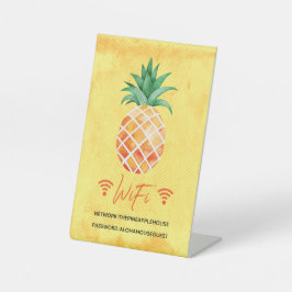 Signe De Table Internet WiFi Mot de passe Island Pineapple Vacati