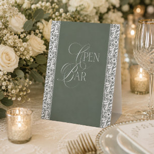 Signe De Table Invitation de douche de mariée en dentelle florale
