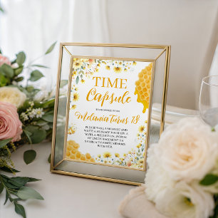 Signe De Table Invitation pour le premier anniversaire de Sweet t