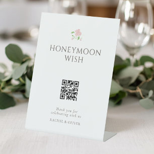 Signe De Table Ivory Table de fond de mariage de lune de miel F