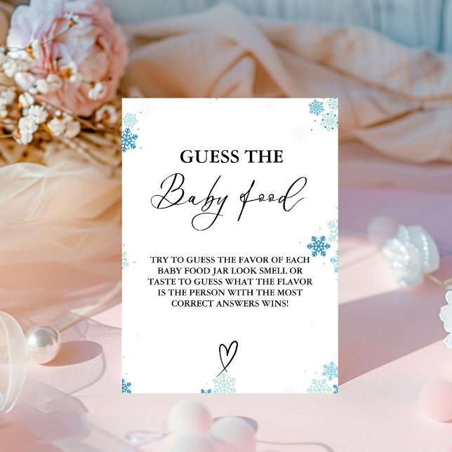 Signe De Table Jeu de Baby shower alimentaire pour bébés (Créateur téléchargé)
