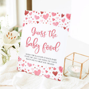 Signe De Table Jeux de devinette de bébé pour la fête prénatale d