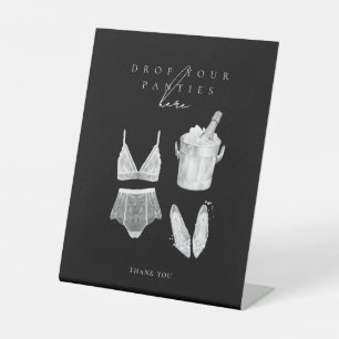 Signe De Table Jeux de douche Lingerie moderne Noir