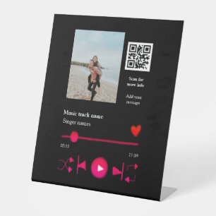 Signe De Table Joueur de musique couple personnalisé amour q r co