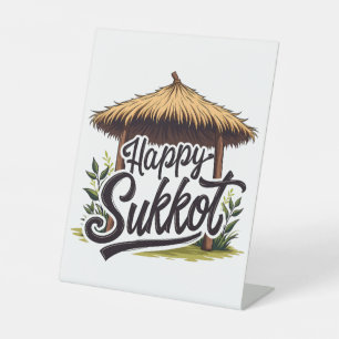 Signe De Table Joyeuse fête juive Sukkot Hanoukka