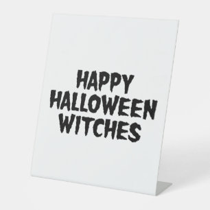 Signe De Table Joyeux Halloween Sorcières 