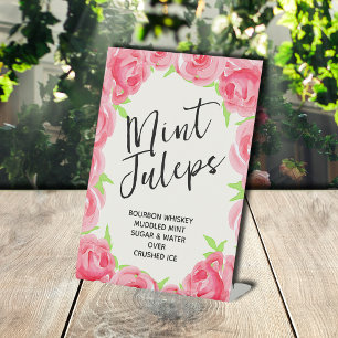 Signe De Table Jus de Fête des mariées de rose chic