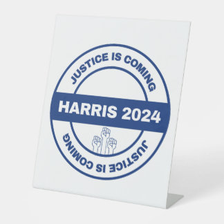 Signe De Table La justice arrive | Kamala harris Walz Election