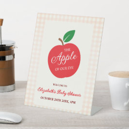 Signe De Table La Pomme De Notre Baby shower Oeil
