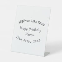 Lake house plage heureux anniversaire ajouter nom