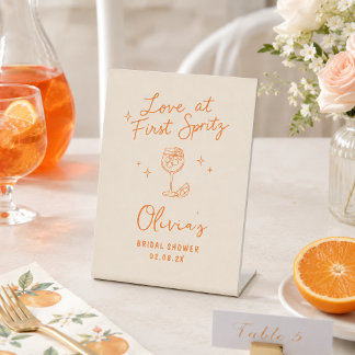 Signe De Table L'amour au premier Spritz