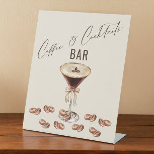 Signe De Table L'amour brasse du café et des cocktails Bar