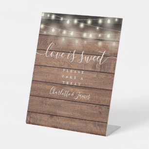 Signe De Table L'amour est doux enseigne de guirlandes lumineuses