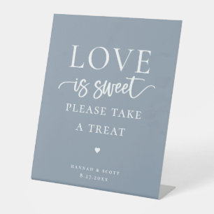 Signe De Table L'amour est la faveur du mariage doux