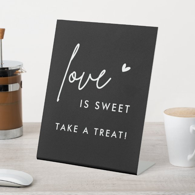 Signe De Table L'Amour Noir Est Doux S'Il Vous Plaît Prendre Une  (In SItu)