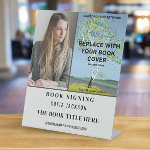 Signe De Table Lancement du livre Signer Photo Auteur Promotionne