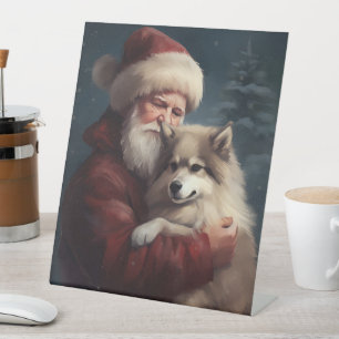 Signe De Table Lapphund finlandais Père Noël Noël festif