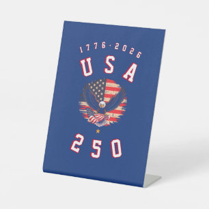 Signe De Table Le 250e anniversaire de l'Amérique USA 250 1776 20