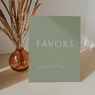 Signe De Table Le Baby shower vert de Sage Whimsical Privilégie