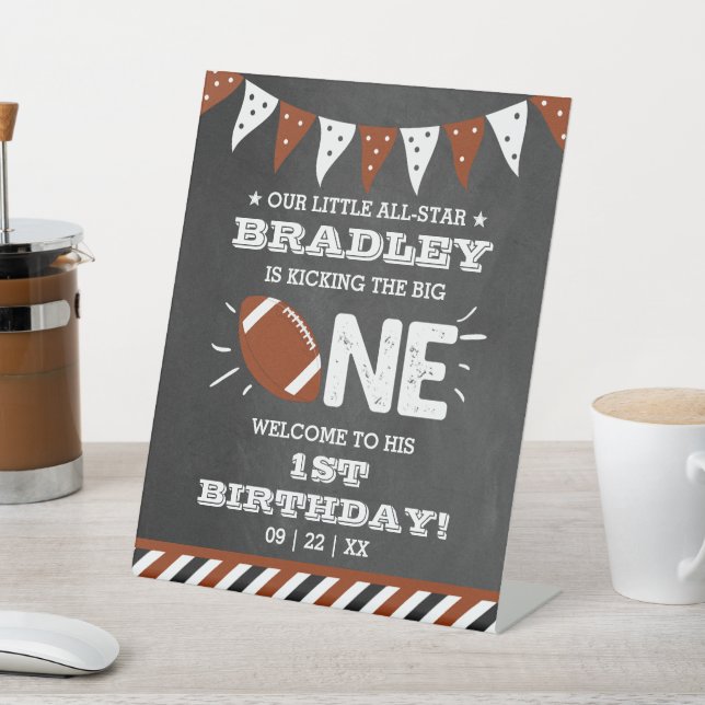 Signe De Table Le Big One | Football 1er anniversaire (In SItu)