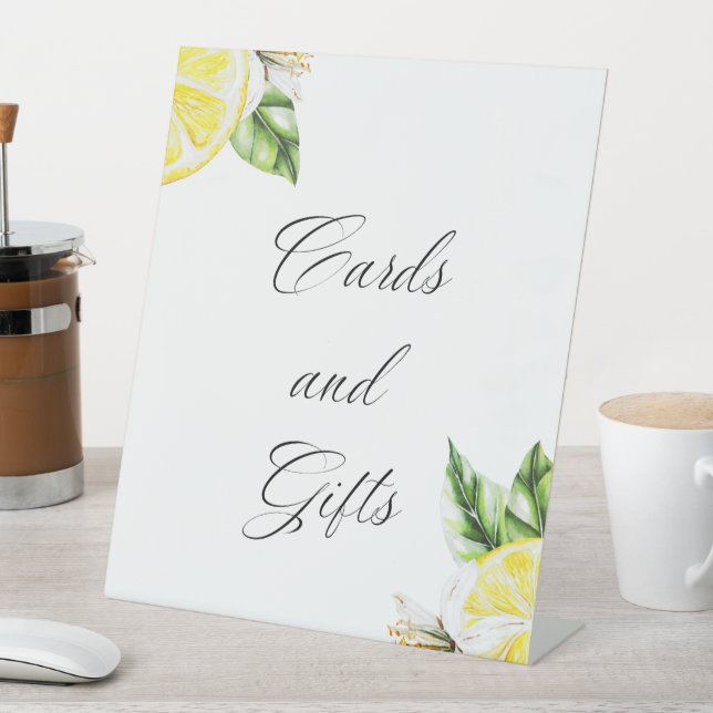 Signe De Table Lemon Mediterranean Shower Cards and gifts (In SItu)