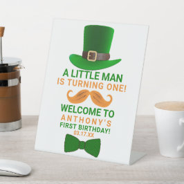 Signe De Table Leprechaun moderne St. Patrick's Any Age Anniversa