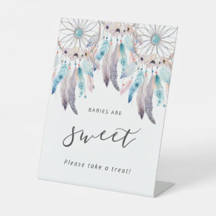 Signe De Table Les bébés Dreamcatcher Bohème sont Baby showers do