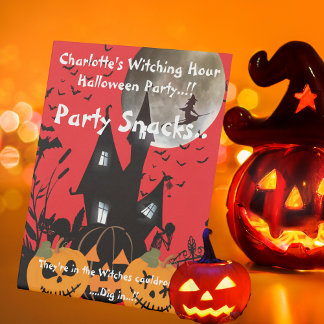 Signe De Table Les Enfants Sortir Heure Halloween Snacks