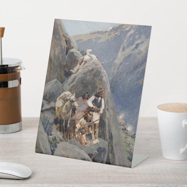 Signe De Table Les guerriers d'Apache : une embuscade sur la cava (In SItu)