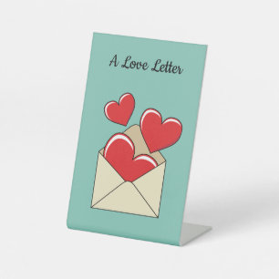 Signe De Table Lettre d'amour Ajouter votre texte