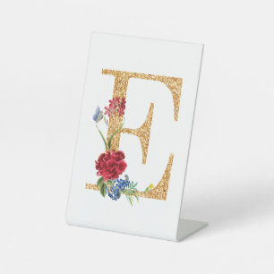 Signe De Table Lettre e