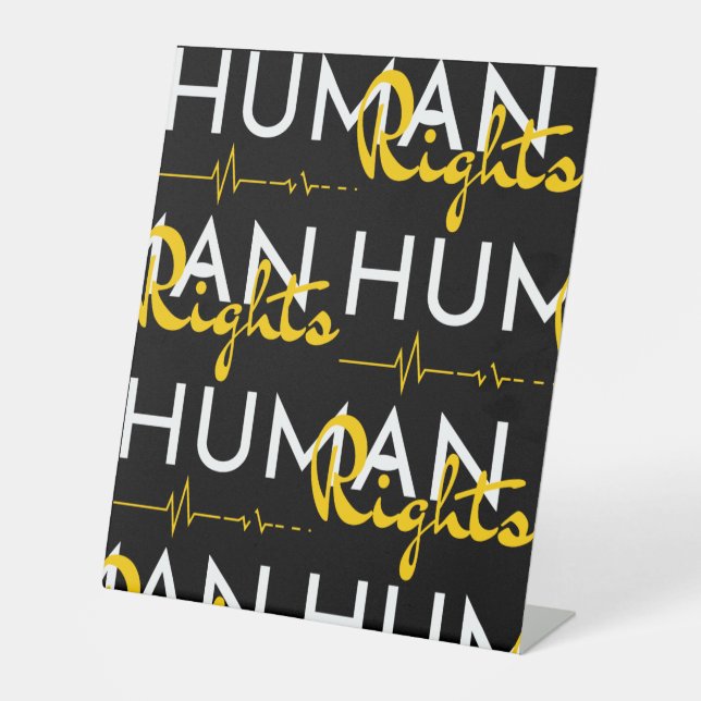 Signe De Table Lifeline to Human Rights (Recto)