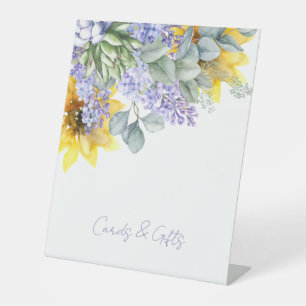 Signe De Table Lilac & Sunflower - Cartes et cadeaux