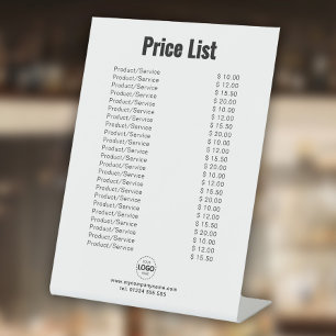 Signe De Table Liste de prix des produits et services personnalis