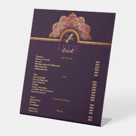 Signe De Table Liste de prix Elegant et Classy Hair Stylist