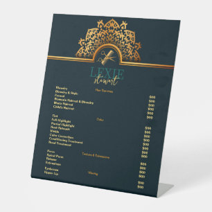 Signe De Table Liste de prix Elegant et Classy Hair Stylist