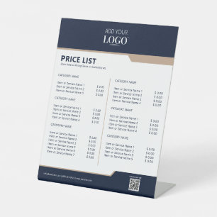 Signe De Table Liste de prix promotionnels professionnels Logo d'