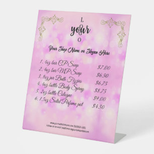Signe De Table Liste des prix de la société rose et or Marché