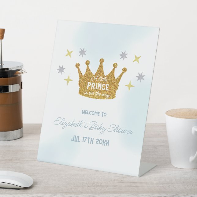 Signe De Table Little Prince Boy Baby Shower (In SItu)