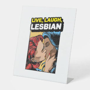 Signe De Table Live Laugh Lesbian