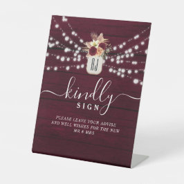 Signe De Table Livre d'invité mariage Connexion