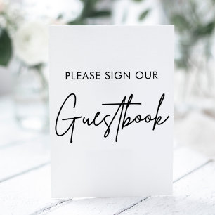 Signe De Table Livre d'or de mariage 