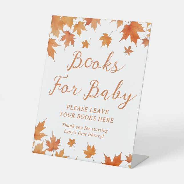 Signe De Table Livres Baby showers pour bébé (Recto)