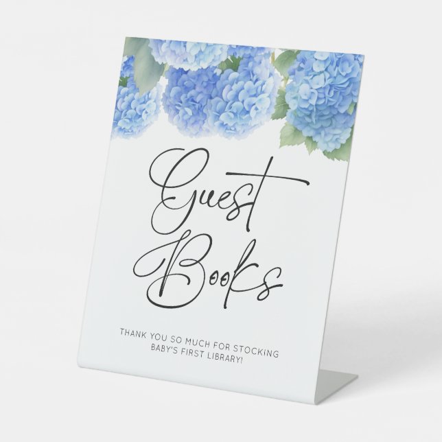 Signe De Table Livres d'hôtes Hydrangea C'est un Baby shower de g (Recto)