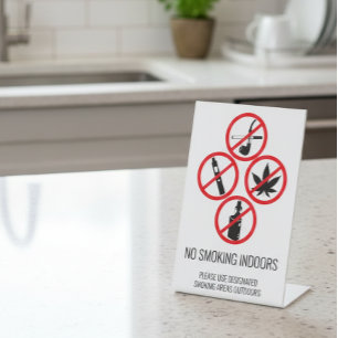 Signe De Table Location de courte durée Non-fumeur à l'intérieur